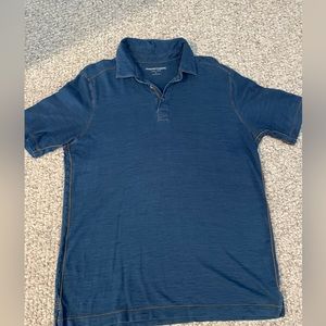 Johnston and Murphy causal dress blue shirt size Medium